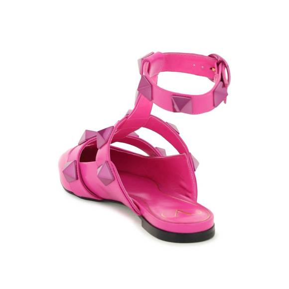 Valentino garavani pink pp roman stud ballet flats - Picture 3 of 3